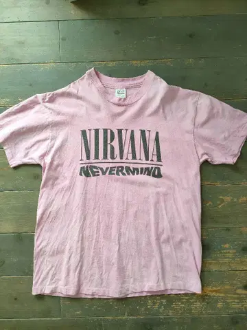 NIRVANA NEVERMIND 티셔츠 XL 핑크