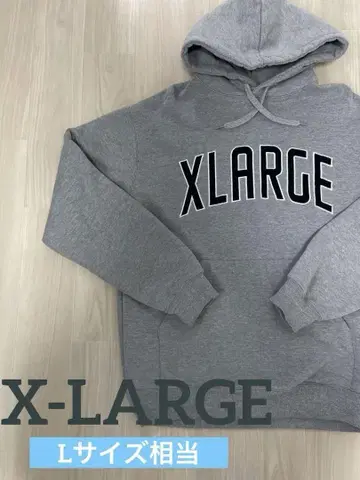 XLARGE 후드티 자수 빅 로고 속기모