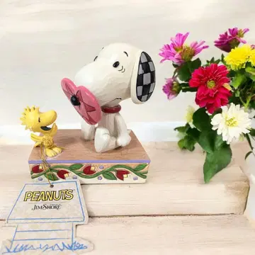 enesco 짐쇼어 스누피 & 우드스탁 [사랑과 웃음]