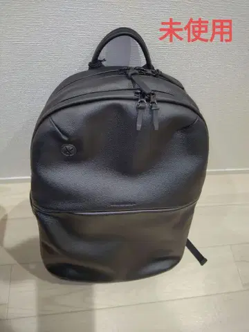 BROSKY AND SUPPRY 방수 가죽 블랙 백팩 천연 가죽 미사용