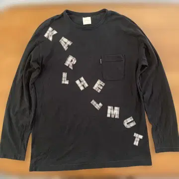 칼 헬무트 블랙 긴팔 티셔츠 L~XL