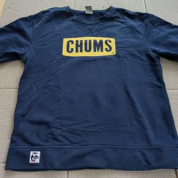 CHUMS 네이비 로고 맨투맨 M 사이즈