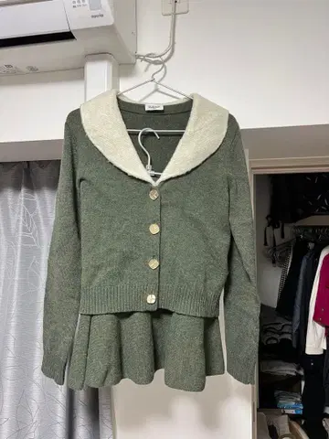 CLAUDIE PIERLOT 울 그린 셋업 1/M