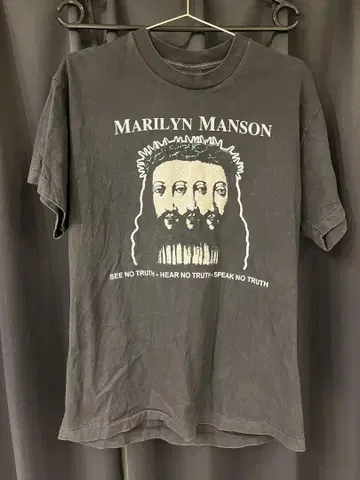 Marilyn Manson T셔츠 다크 그레이