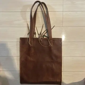 가방 장인 핸드메이드 천연 가죽 토트백 카멜 고급스러움