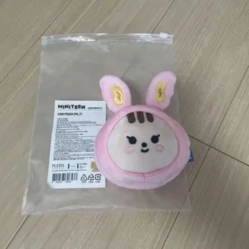 MINITEEN 코인 파우치 토끼형 핑크 JJONGTORAM
