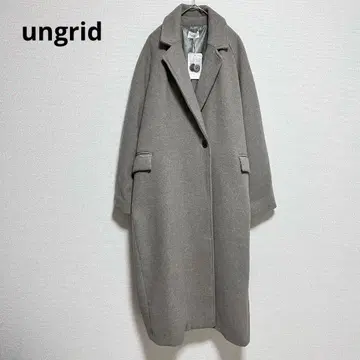 새상품 언그리드 루즈 실루엣 체스터 코트 그레이 M 롱 코트