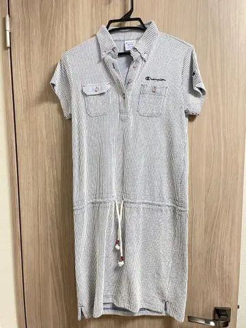 Champion 스트라이프 폴로 원피스 M 골프