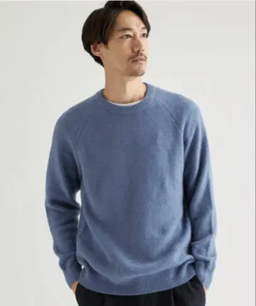 그린 라벨 해밀턴 라무 울 / 래글런 크루넥 니트