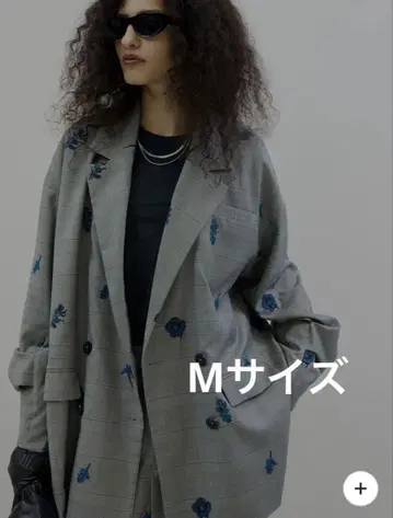 AMERI VINTAGE CHECK FLOWER PAPA JACKET