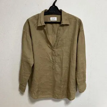 그린 레이블 릴랙싱 린넨 블라우스