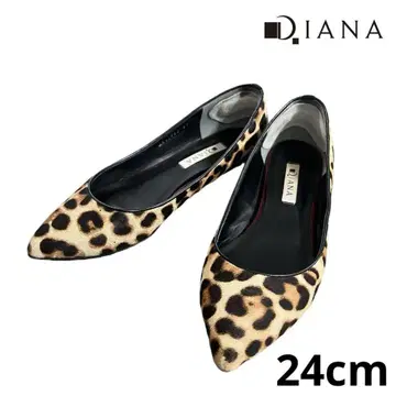 DIANA 레오파드 무늬 플랫슈즈