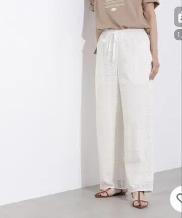 내추럴 뷰티 베이직 레이스 이지 팬츠