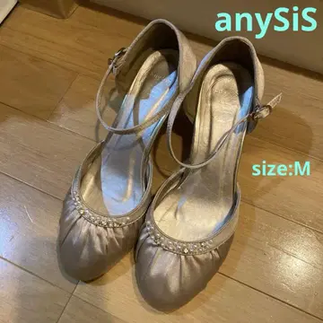 A21 anySiS 새틴 비쥬 스트랩 세퍼레이트 펌프스