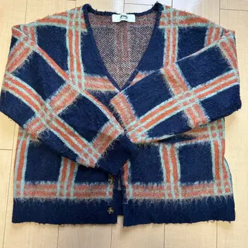 journal standard oriens 체크 무늬 V넥 가디건