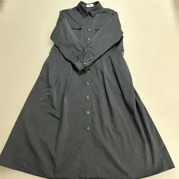 오파크 클립 셔츠 원피스 광택 M