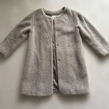 BEAMS HEART 보아 롱 코트 M 사이즈 그레이