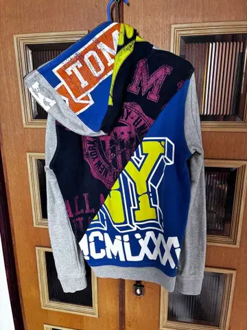 타미힐피거 더블 풀 집업 후드티