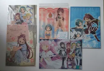 마도카 마기카 사쿠라 쿄코 클리어 파일 세트 movic 로손 마도마기