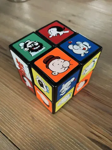 1980년대 빈티지 뽀빠이 루빅스 큐브