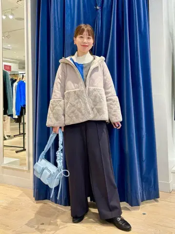 587y*새상품급 24AW 노리즈 패네트레이션 퍼 퀼트 코트