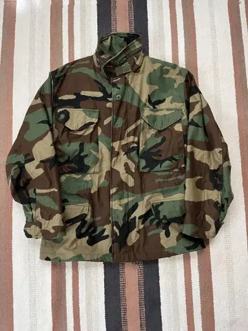 [ 레어 새상품급 ] 90s 미군 실물 M65 자켓 우드랜드 카모