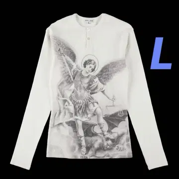 VALLAD 헨리넥 L/S 화이트 써멀 L