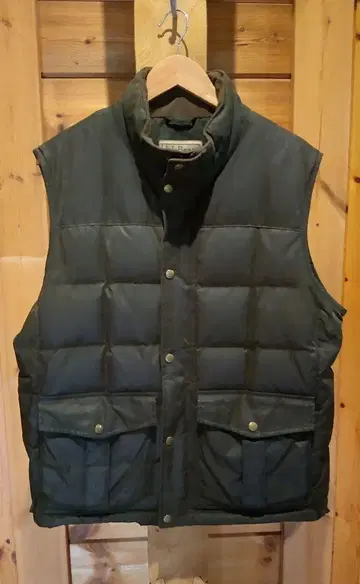 L.L.Bean 오일 코튼 퀼팅 다운 베스트 size M