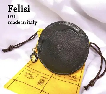 새상품급 Felisi 코인 케이스 031 가죽 블랙 레어