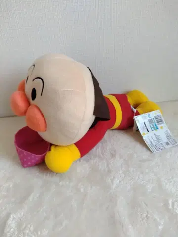 호빵맨 봉제 인형 핑크 바스켓 포함