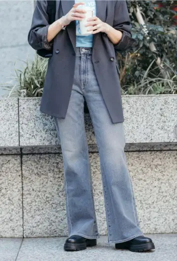 저널 스탠다드 린 플레어 데님 팬츠