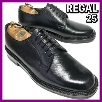 REGAL 리갈 플레인토 주름 25cm 블랙 비즈니스 가죽 신발