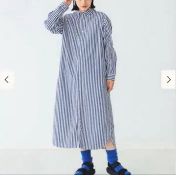 빔즈 보이 스테디셀러 셔츠 원피스 스트라이프 긴팔 겉옷 가디건