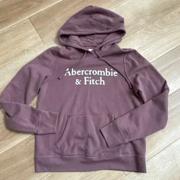 Abercrombie & Fitch 퍼플 후드 부착 후드티 M 속기모