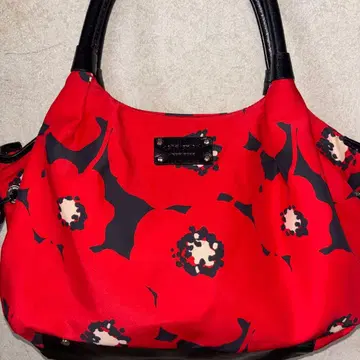 Kate spade 꽃무늬 빨간색 핸드백