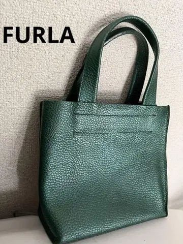 훌라 그린 가죽 미니 토트백