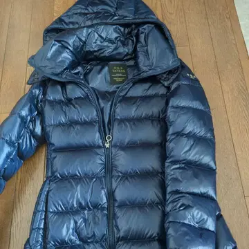 TATRAS 후드 부착 A라인 다운 자켓 더블 지퍼 네이비 02