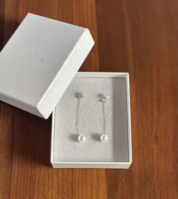[ Jewel closet by L&Co. ] K10 펄 롱 체인 귀걸이
