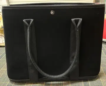 블랙 토트백 합성 피혁 약 40cm