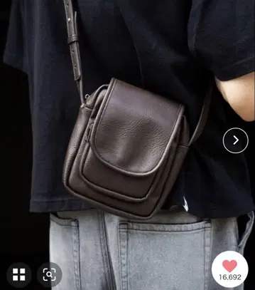SINSS 다크 브라운 숄더백
