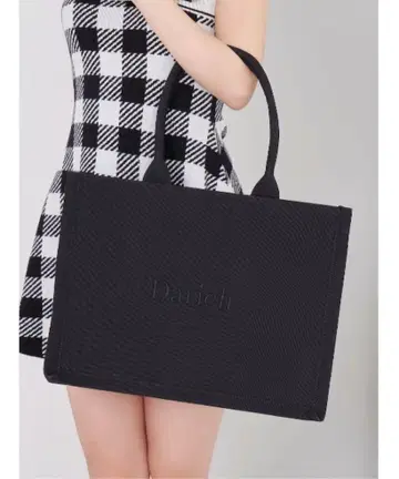 Darich 로고 토트백 블랙