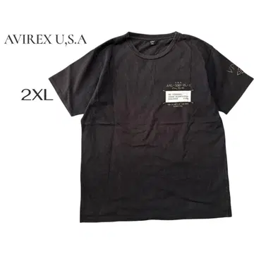 [ AVIREX U.S.A. ] 반팔 티셔츠 2XL 빅 사이즈