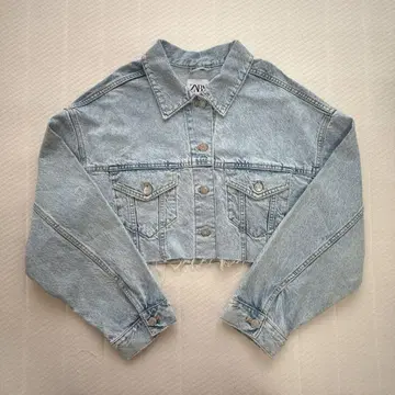 [ 새상품급 ] ZARA 자라 크롭 데님 자켓 G