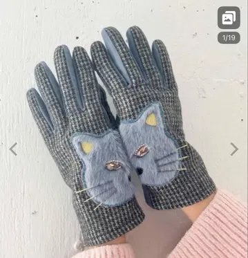 Casselini 캐세리니 애니멀 체크 장갑