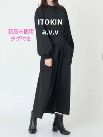 [ 미사용 새상품 ] Ade avv 블랙 긴팔 셔츠 원피스