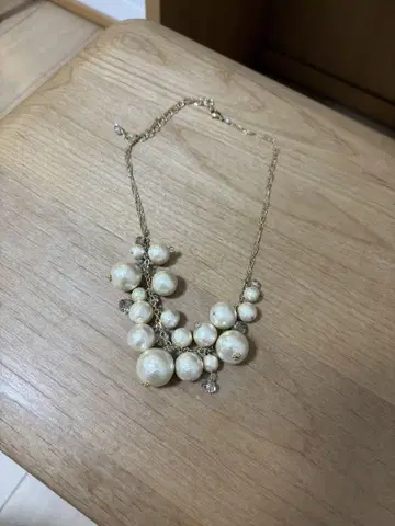 코튼 펄 목걸이