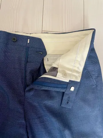 폴스미스 슬림핏 슬랙스 팬츠 다크 블루 면 100% L