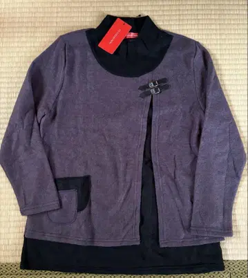 T'S COLLECTION 보라색 긴팔 튜닉 M~L