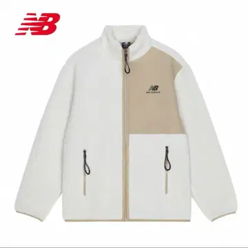 New Balance 플리스 자켓 L 화이트