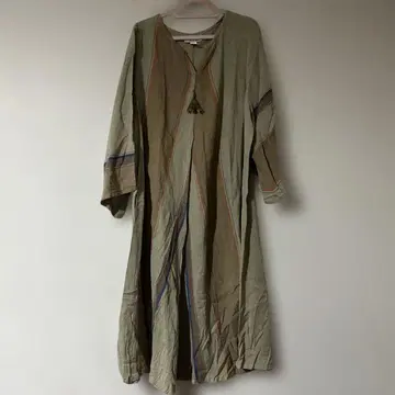 마라이카 7부 소매 롱 원피스